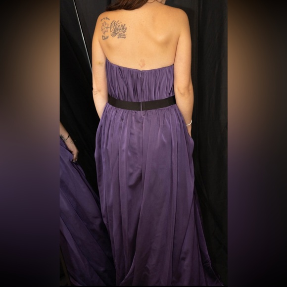 Purple flowy chiffon dress - Picture 3 of 3